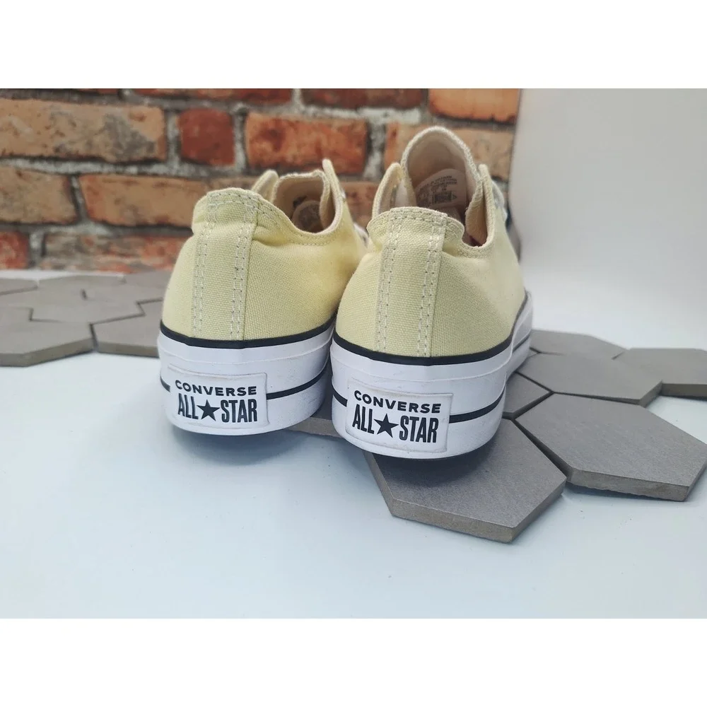 Converse All Star Platform Lift Low Butter Yellow Women Sz 9.5 Sneakers 2022 NIB